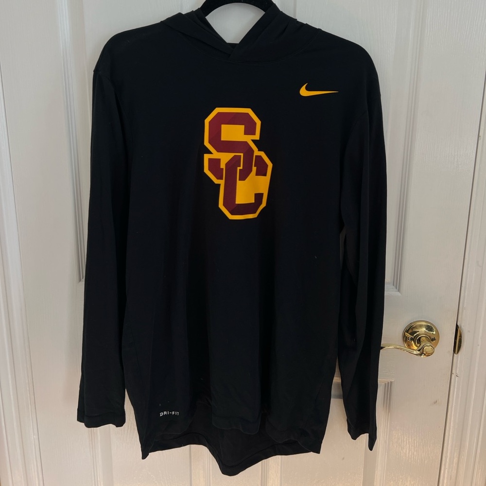 Nike Black and Gold USC Pullover